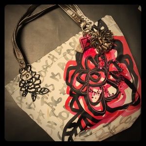 Coach Signature Floral Graffiti Tote